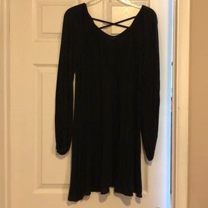 Black long sleeve dress